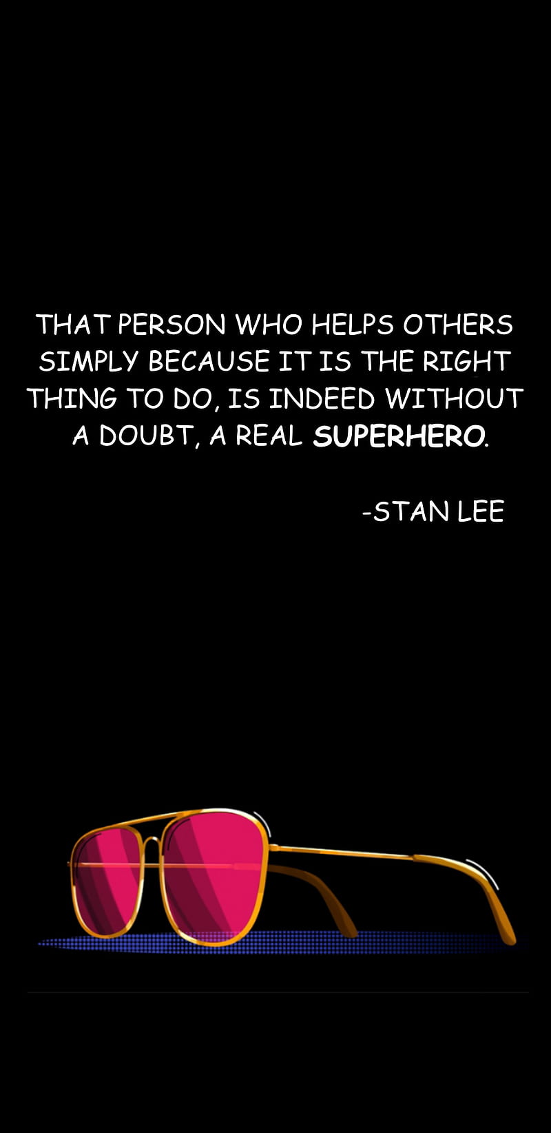 Stan Lee Quote, marvel, quote, quotes, spiderman, stan lee, HD phone wallpaper