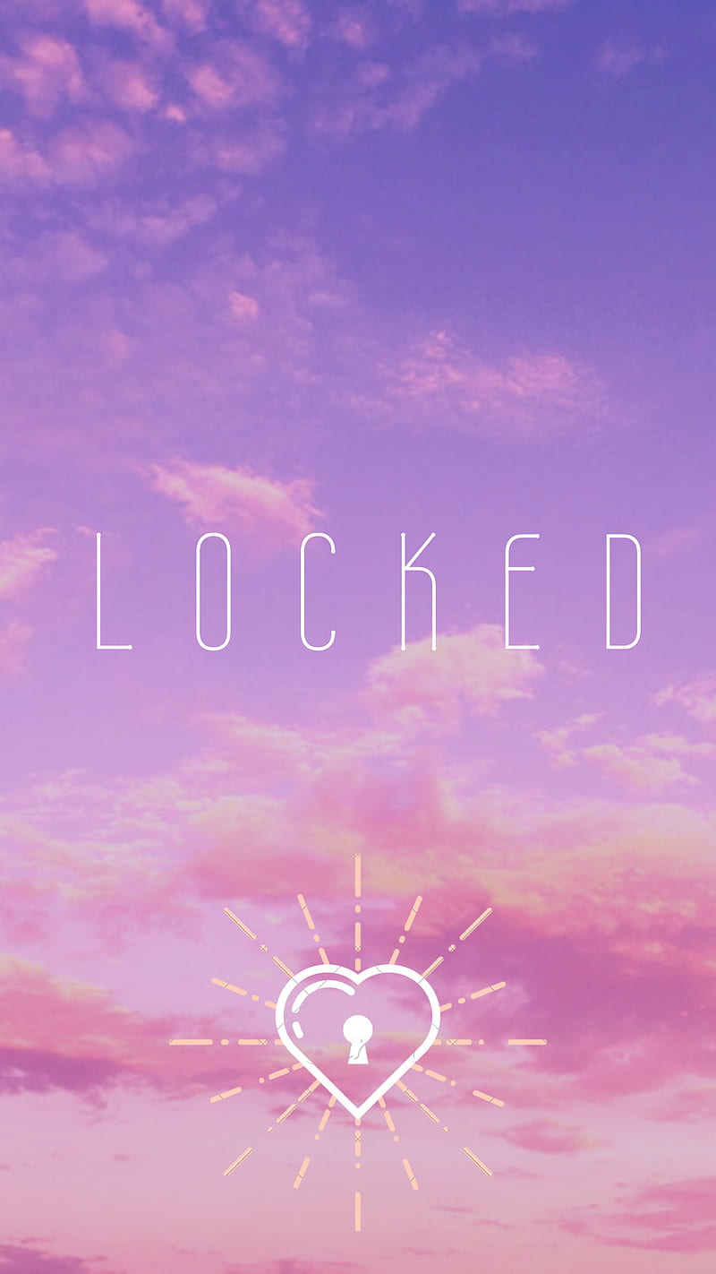 Love locked, cute, goodnight, lockscreen, pastel, pretty, sky, sunset, HD  phone wallpaper | Peakpx