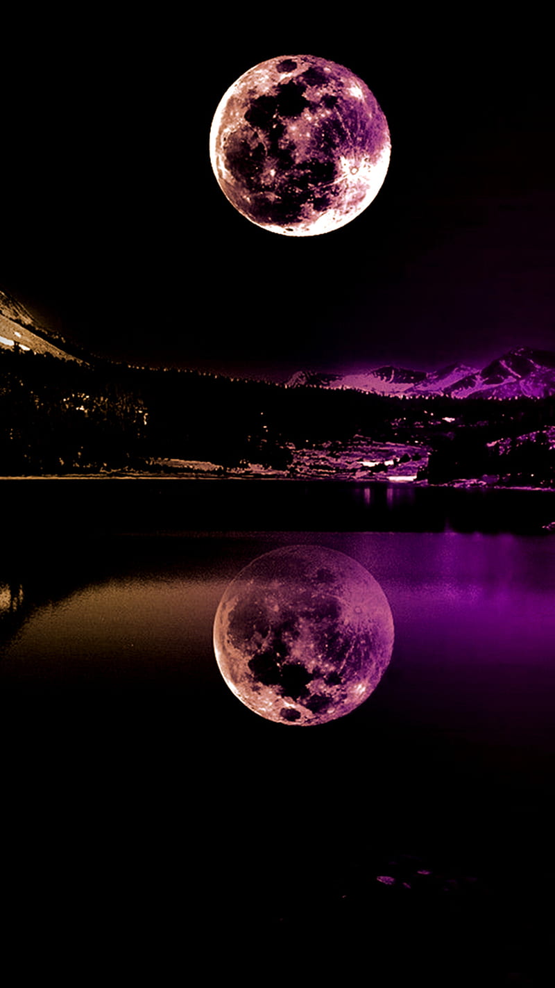 Purple Moonlight, HD phone wallpaper