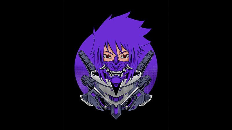 sasuke uchiha anime wallpaper, sasuke uchiha wallpaper, in the style of  cyberpunk dystopia, light blue and dark blue, realistic oil painting -  AI Generated Artwork - NightCafe Creator