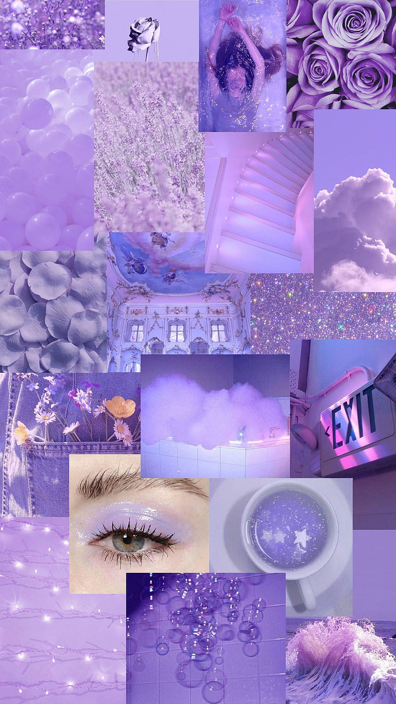 Aesthetic Pastel Purple Collage Art, Lilac Collage, HD phone wallpaper |  Peakpx