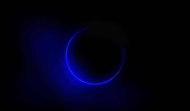 MIDNIGHT BLUE, moon, black, midnight, sky, blue, HD wallpaper