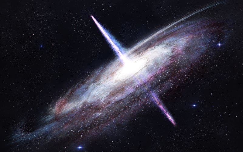 Galaxy, Space, Sci Fi, Quasar, Spiral Galaxy, HD wallpaper