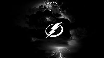 Logo NHL Tampa Bay Lightning In Light Blue Background Basketball HD Sports  Wallpapers, HD Wallpapers