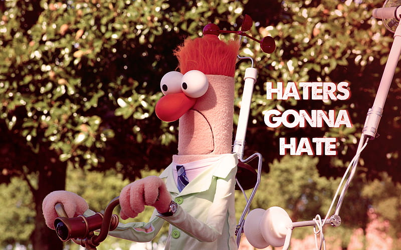Beaker, haters, henson, muppets, HD wallpaper