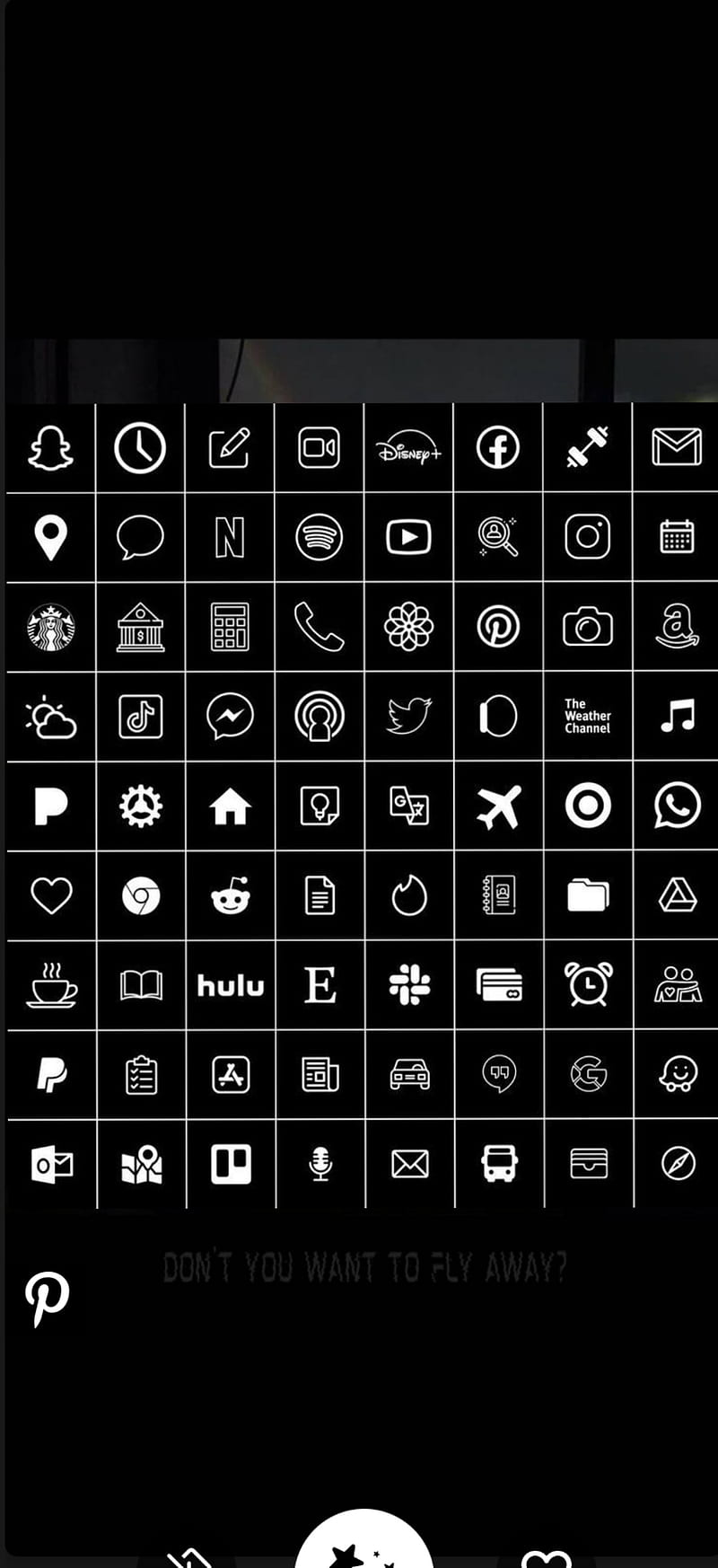 Icons for ios 14, black, cool, HD phone wallpaper