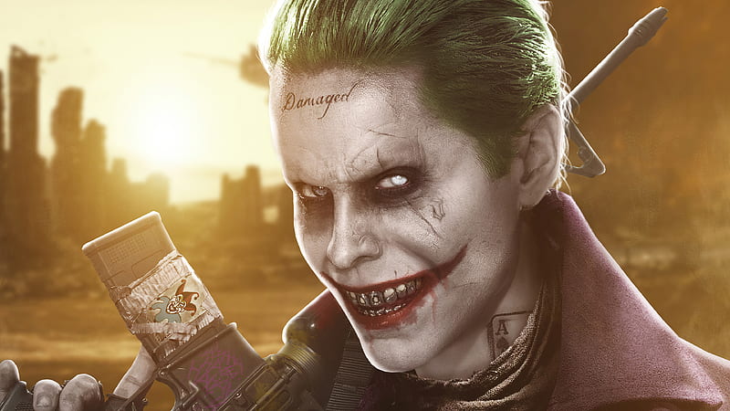 Jared Leto Joker Art , joker, supervillain, superheroes, artist, artwork, digital-art, artstation, HD wallpaper
