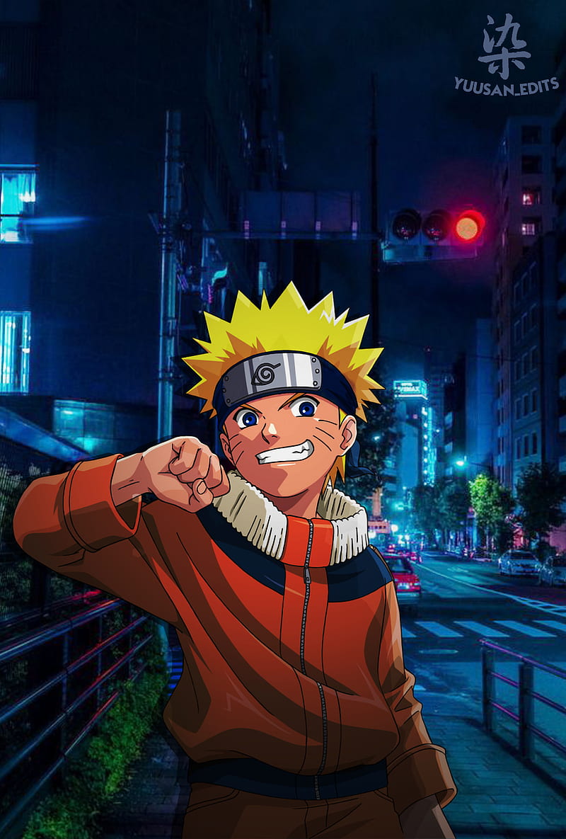 Naruto, escuro, cidade, naruto classico, HD phone wallpaper