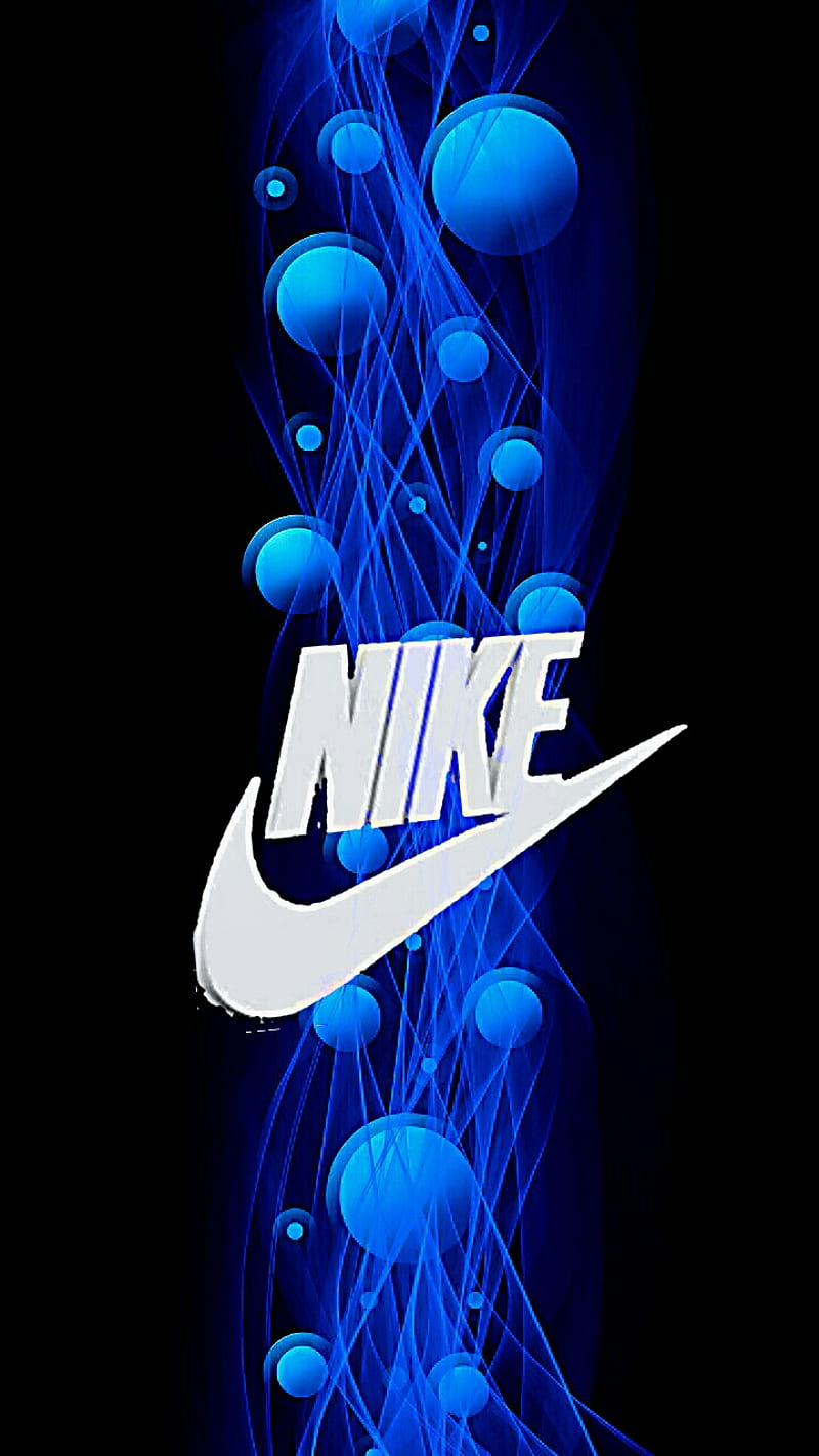 Nike, 3d, azul, logos, Fondo de pantalla de teléfono HD | Peakpx