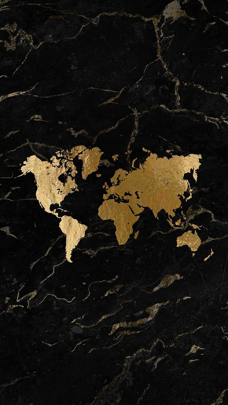 The world , gold, grand, map, HD phone wallpaper