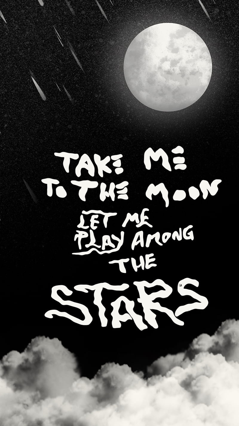 Take me to the moon., 11, Moon, MrCreativeZ, Take, a, art, black, clouds,  google, HD phone wallpaper | Peakpx