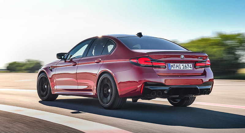 2021 BMW M5 Competition - Rear Three-Quarter, car, HD wallpaper | Peakpx