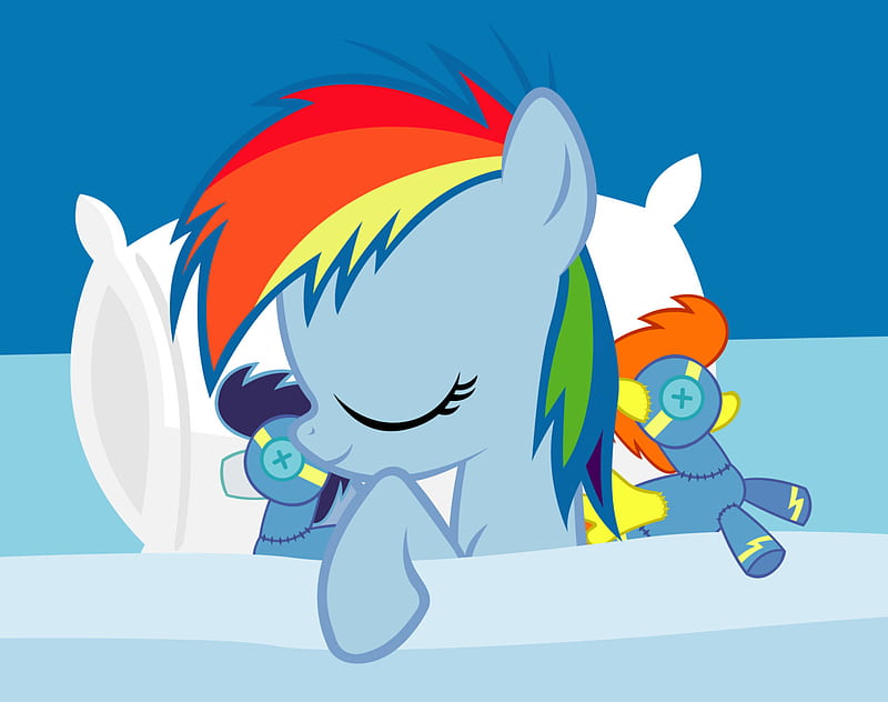 nap time, my little pony frienshipismagic, cute, rainbow dash, sleeping, HD wallpaper