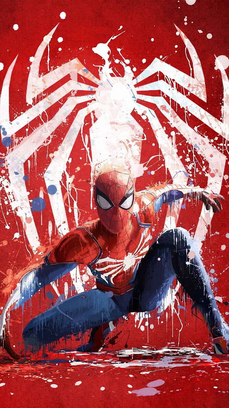 Vertical Spider Man, Spiderman Portrait, HD phone wallpaper