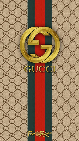 Download Adorable Light Blue Gucci Logo Background