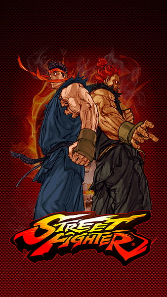 Illustration + digital enhancement Akuma Ryu Ken, Street Fighter III: 3rd  Strike, Capcom