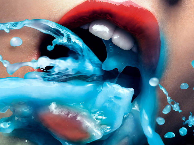 sexy mouth-hop Creative Design, HD wallpaper