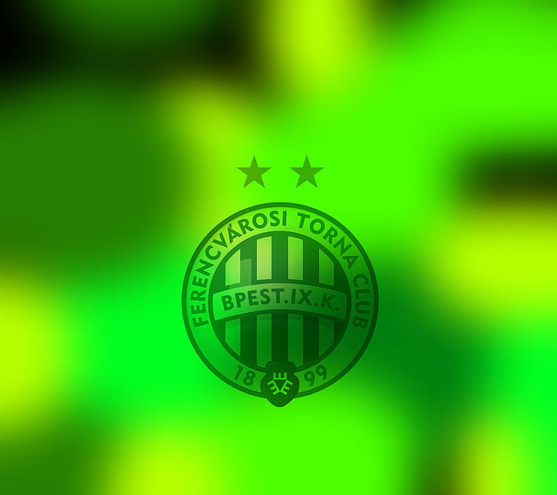 FC Ferencvaros Hungarian football club, Ferencvaros logo, grunge