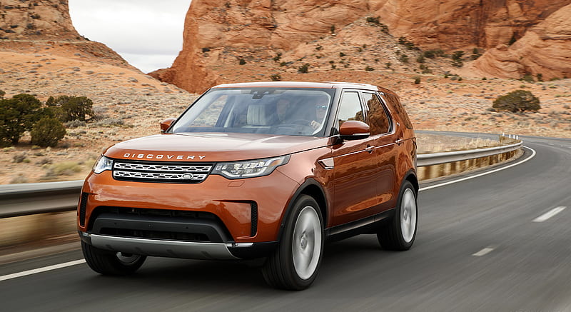 2018 Land Rover Discovery HSE Td6 (Color: Namib Orange; US-Spec) - Front Three-Quarter , car, HD wallpaper