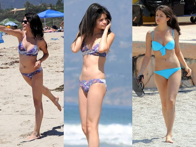 Selena Gomez - Bikini Babe, selena, gomez, selena gomez, girl, actress, bonito, singer, HD wallpaper