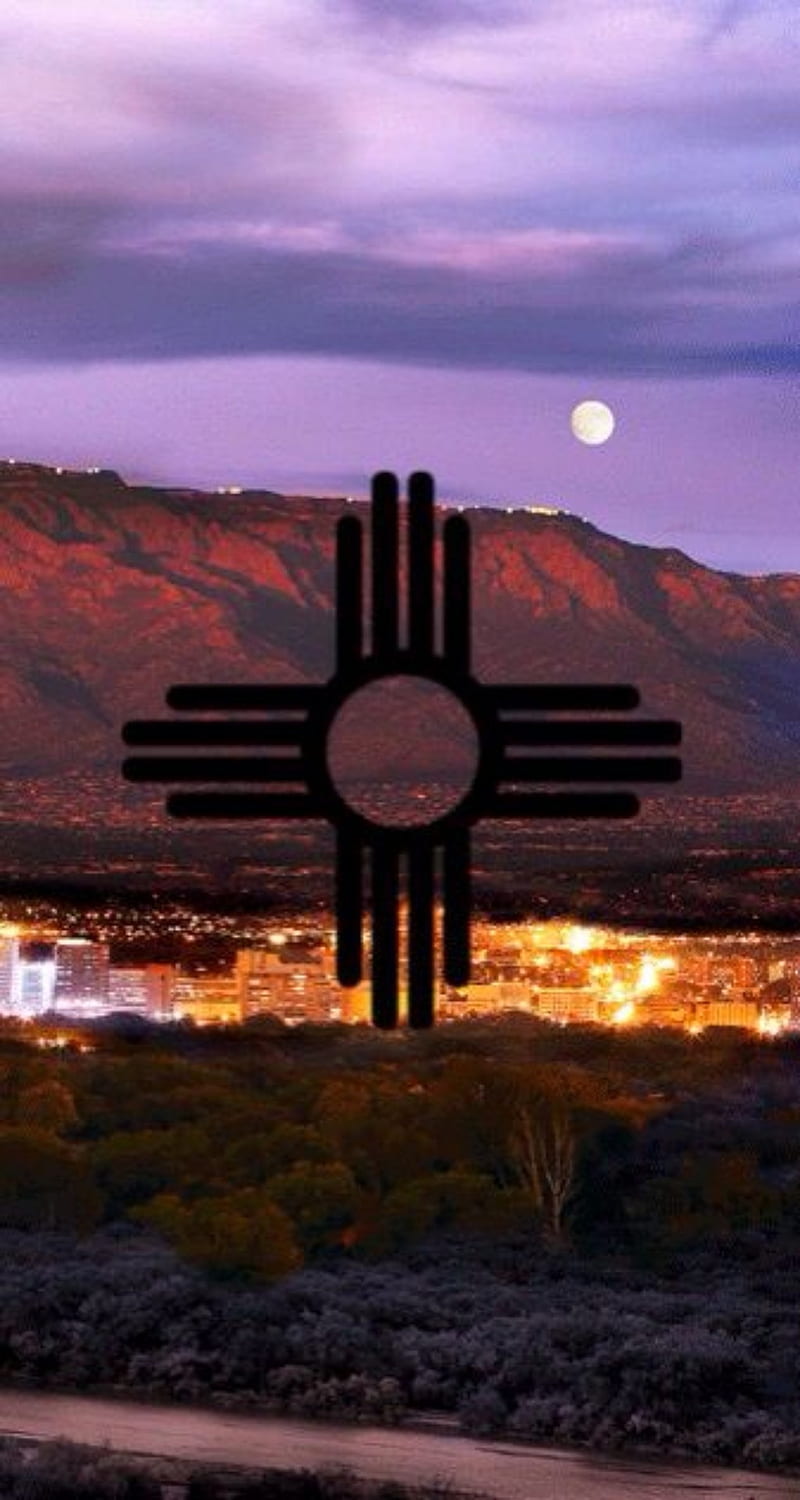 New Mexico City, flag, logo, new mexico, nm, symbol, united states, us, usa, HD phone wallpaper
