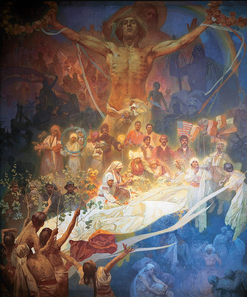 The Slav Epic, Alphonse Mucha, painting, artwork, HD phone wallpaper