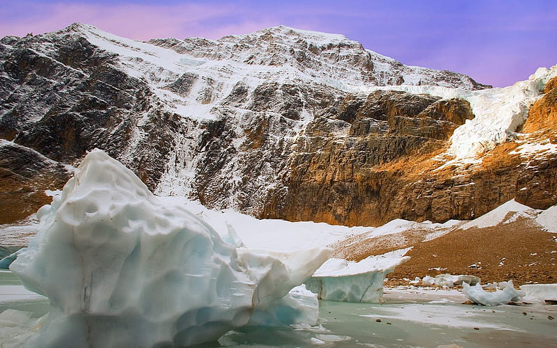 Jasper National Park-Angel Ice, HD wallpaper