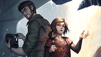 Download wallpaper infected, ellie, ellie kind, some of us, the last of us  part 2, game art, the last of us art, section games in resolution 800x480