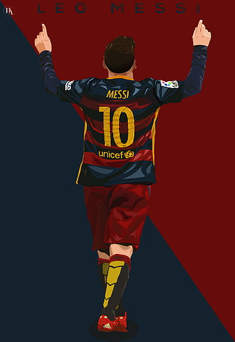 Lionel Messi Illustration Art Wallpaper by ashrafulrayan on DeviantArt