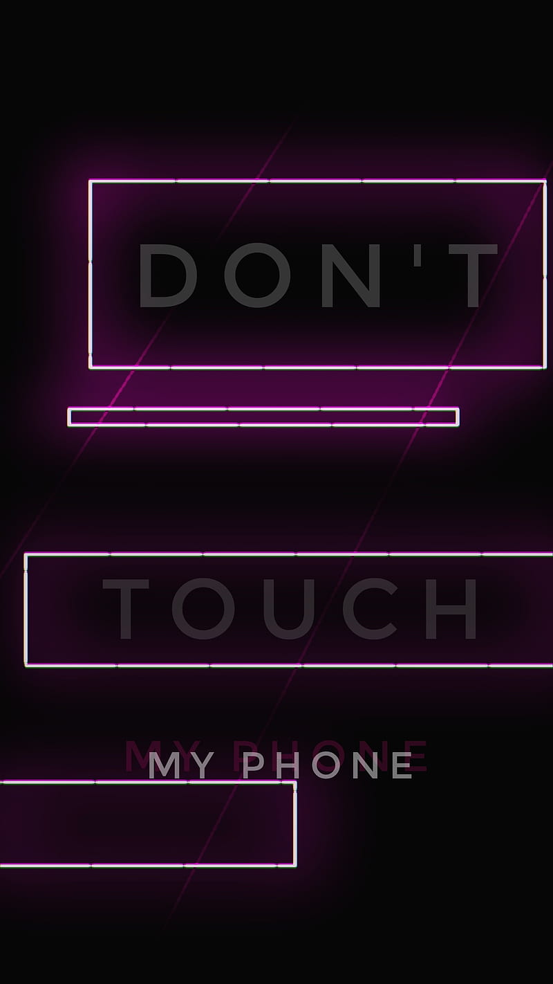 It's mine, Amoled, Border, Don't touch my Phone, Frame, Neon, Phone, Pink,  Purple, HD phone wallpaper | Peakpx