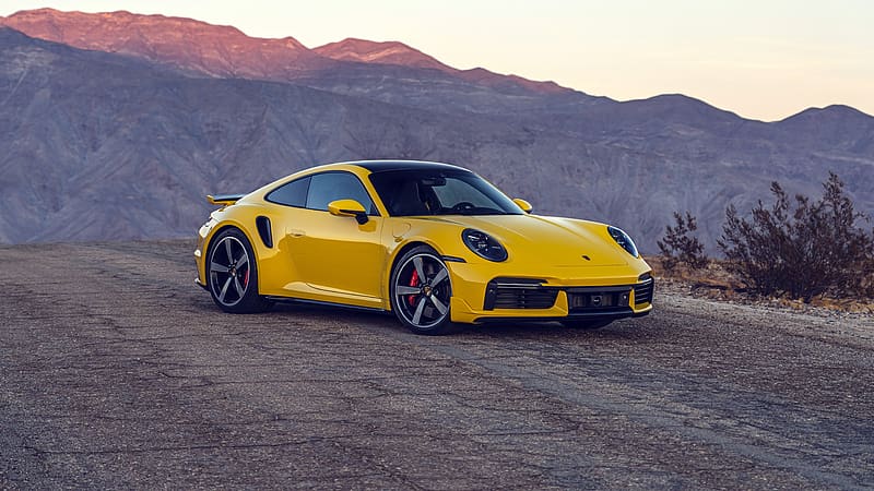 Porsche, Car, Porsche 911, Vehicles, Yellow Car, Porsche 911 Turbo, HD