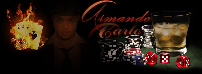 Armando Carlo, drink, casino, cards, chips, HD wallpaper