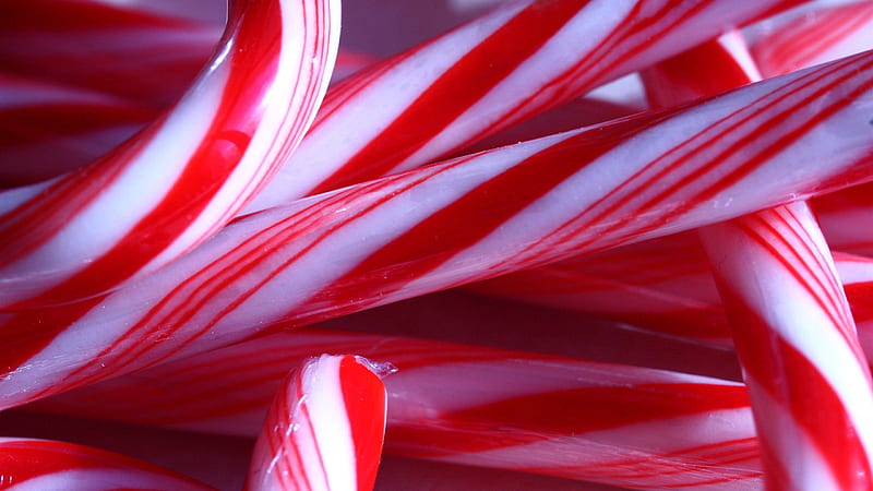 Closeup Of Candy Cane Candy Cane, HD wallpaper