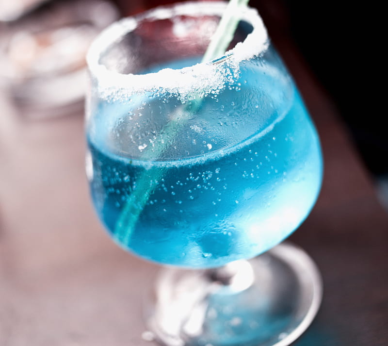 Blue Cocktail, coctail, party, white, HD wallpaper