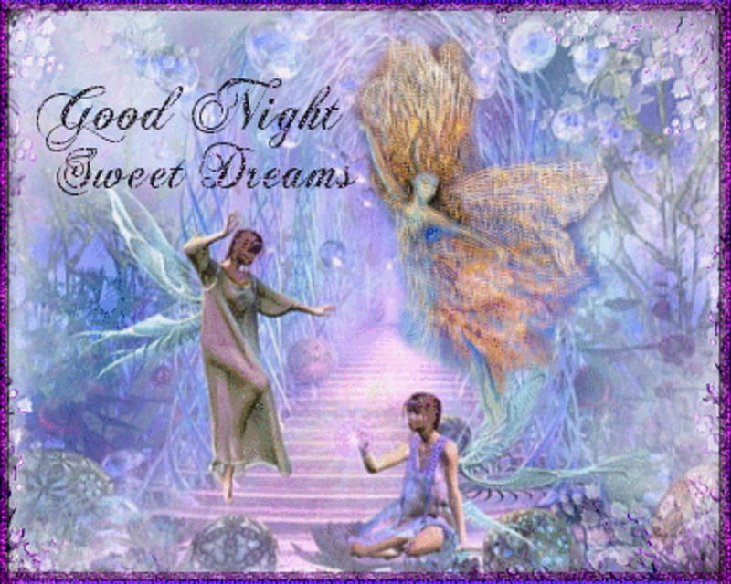 Good Night - Sweet Dreams, fantasy, good-night, dream, fairy, night, sweet,  HD wallpaper | Peakpx