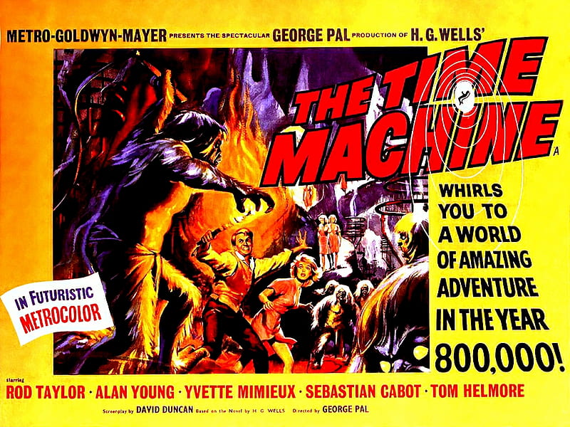 The Time Machine , the time machine, travel, cinema, movies, classic, adventure, HD wallpaper