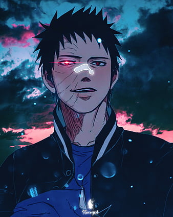 OBITO UCHIHA, electric blue, art, HD phone wallpaper | Peakpx