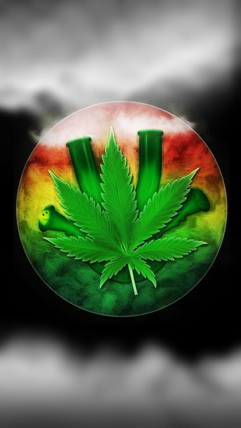 Marijuana background , green leaf, HD phone wallpaper