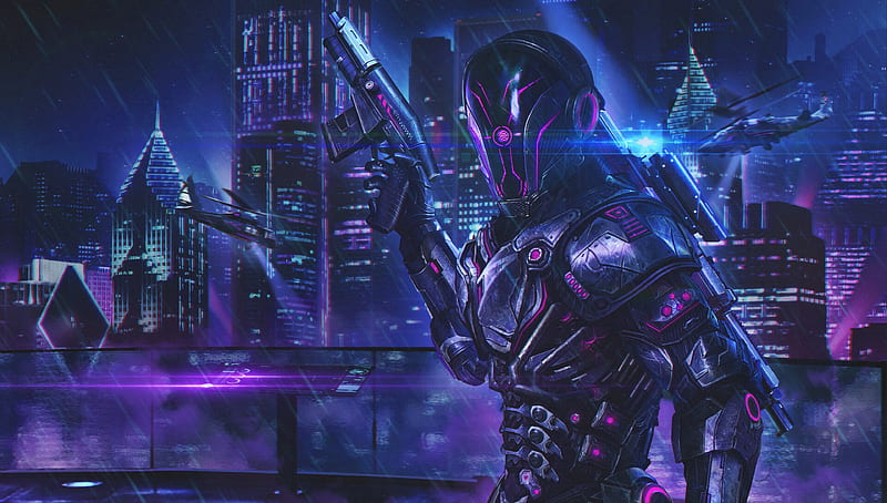 Sci Fi Cyberpunk HD Wallpaper by saxonzs