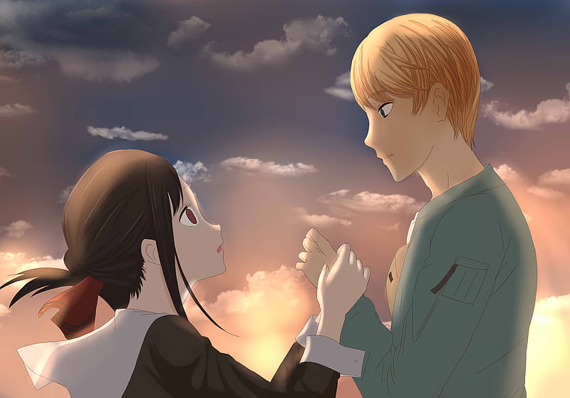 Anime, Kaguya-sama: Love is War, Kaguya Shinomiya, Miyuki Shirogane, HD wallpaper