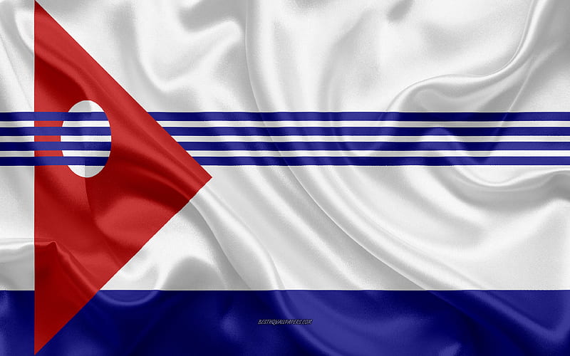 Flag of Artigas Department silk flag, department of Uruguay, silk texture, Artigas flag, Uruguay, Artigas Department, HD wallpaper