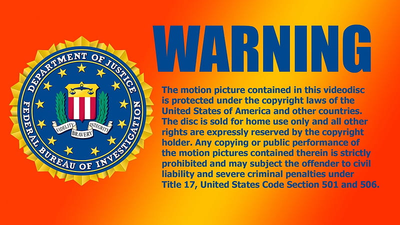 FBI warning, colorful, cool, 1920x1080, background, HD wallpaper