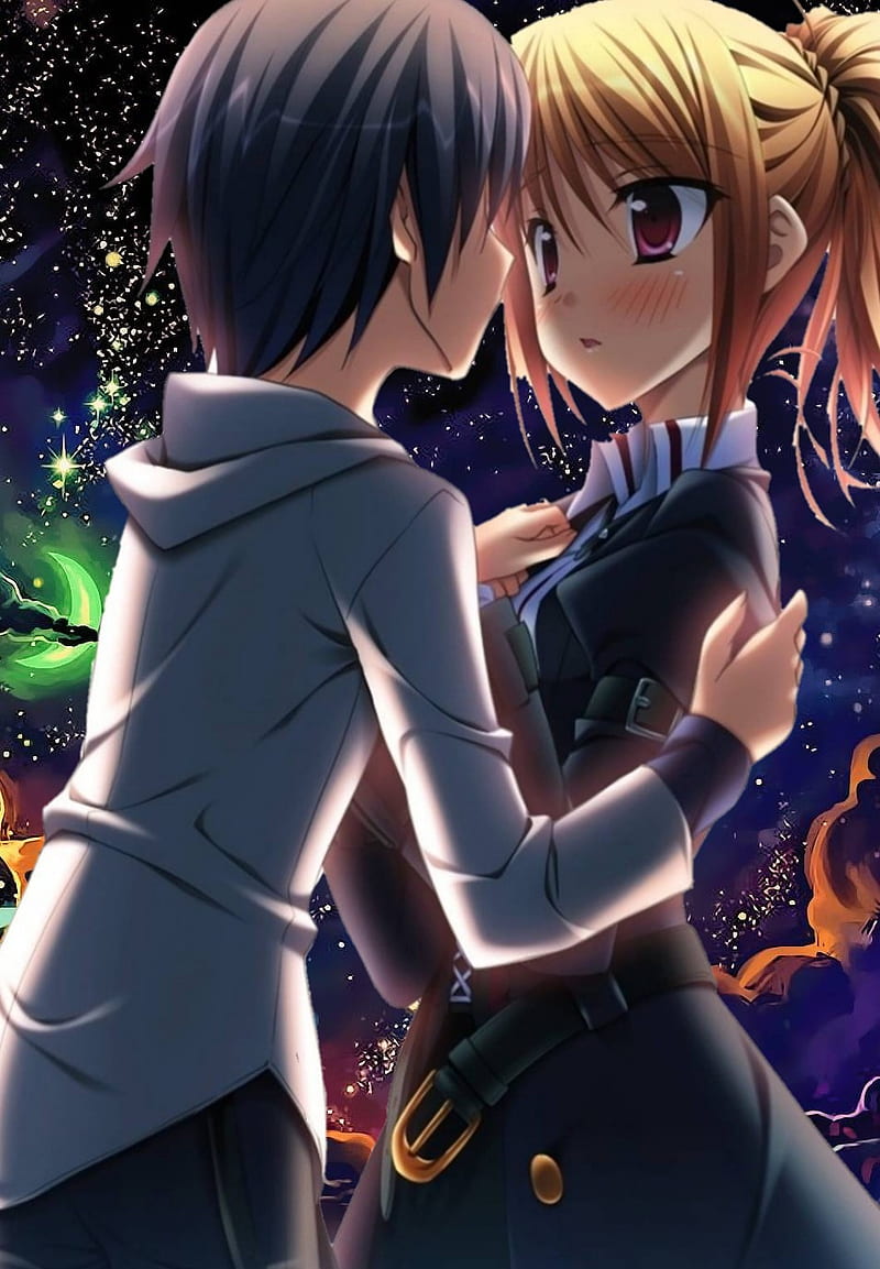 Anime - Boy And Girl, Different Background Wallpaper Download