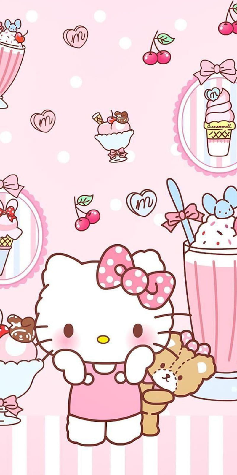 Hello kitty, themes, HD phone wallpaper