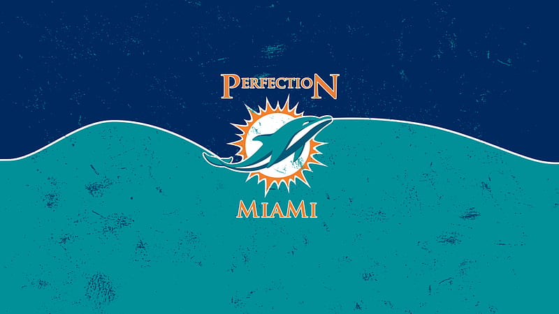 Miami Dolphins NFL Logo In Seagreen Background HD Miami Dolphins Wallpapers, HD Wallpapers