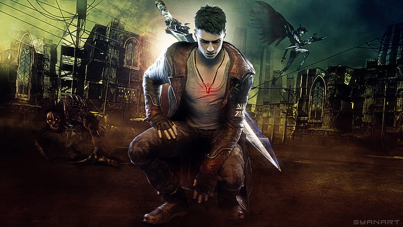 Dante With Sword DmC Devil May Cry, HD wallpaper