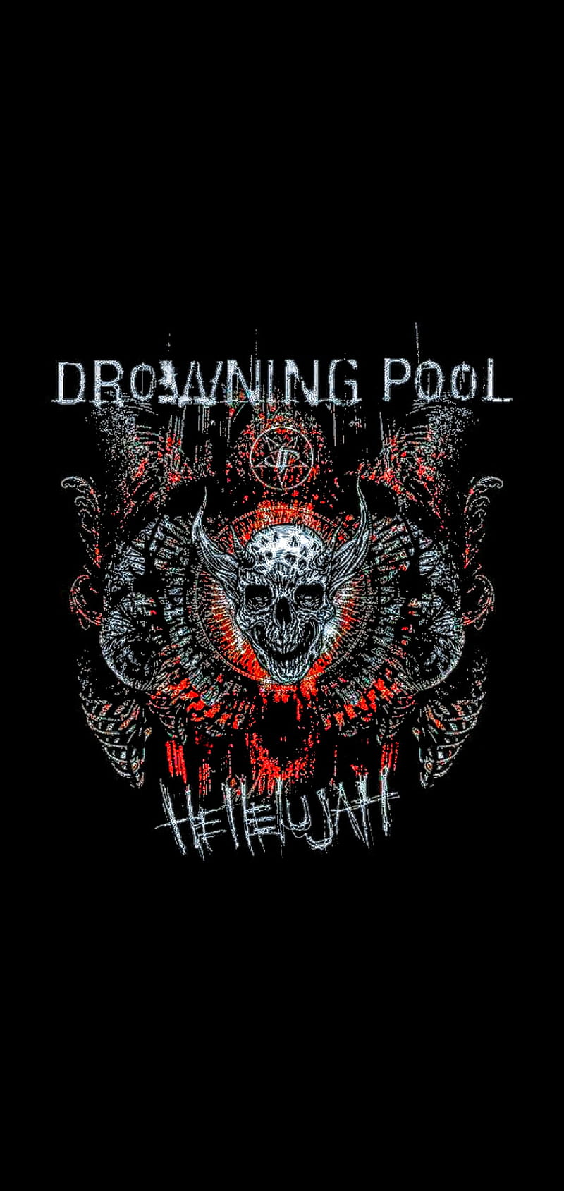 Helluva, drowning pool, heavy metal, skull, HD phone wallpaper