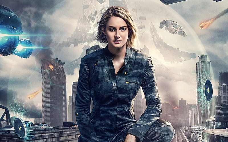 The Divergent Series, Allegiant, 2016, Season 3, Shailene Woodley, Шейлин Вудли, Дивергент, фантастика, HD wallpaper