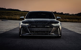 Audi RS7 Sportback tuning, 2020 cars, Black Box-Richter, front view, 2020 Audi RS7 Sportback, german cars, Audi, HD wallpaper