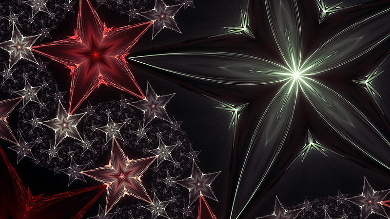 stary night, dn, wp, abstract, star, HD wallpaper